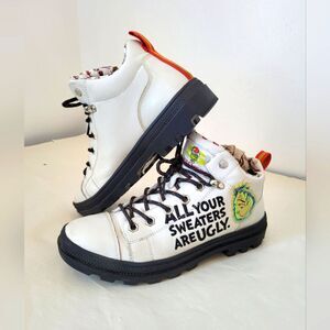 Skechers x Grinch Sneakers Dr Suess "All Your Sweaters Are Ugly" Boots Women 8.5